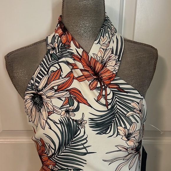 RACHEL Rachel Roy One Shoulder Dress White Orange - Picture 2 of 7